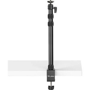 Camera Desk Mount Table Stand with 1/4" Ball Head, 16"-33.8" Adjustable Stand